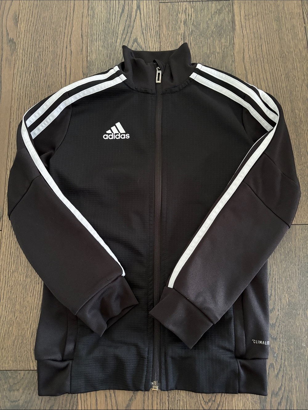 Adidas Clack Zip-Up Jacket with White Stripes